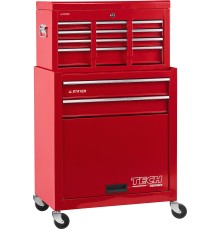 STAYER 616 х 330 х 742 мм, комбо, инструментальная тележка с 2 полками + ящик с 7 полками (38909-K)