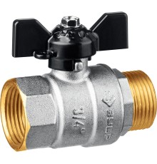 ЗУБР d 3/4″, ручка ″бабочка″, шаровой кран (51325-3/4) ЗУБР d 3/4″, ручка ″бабочка″, шаровой кран (51325-3/4)