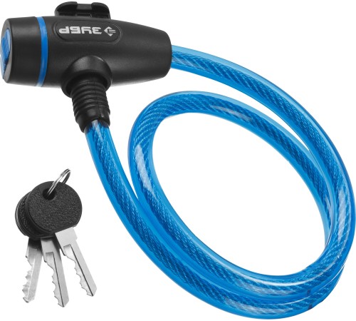 ЗУБР 650 мм, 10 мм, цинковый сплав, замок тросовый, 37261-65_z01 Профессионал