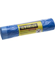 Stayer 30 л, 20 шт, голубые, с завязками, мусорные мешки (39155-30) Stayer 30 л, 20 шт, голубые, с завязками, мусорные мешки (39155-30)