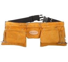 STAYER кожаный, 2 скобы, пояс для инструментов с 11 карманами, Professional (38520) STAYER кожаный, 2 скобы, пояс для инструментов с 11 карманами, Professional (38520)
