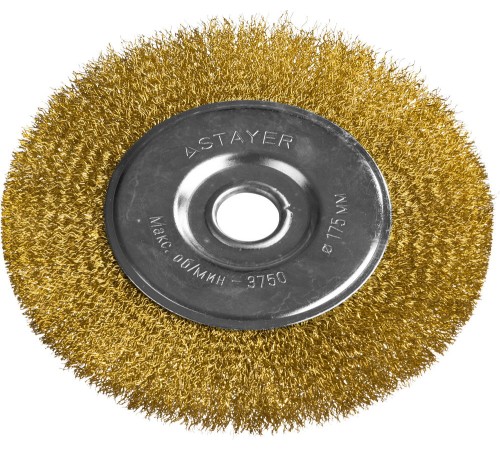 STAYER Ø 175 мм, щетка дисковая для УШМ 35122-175 STAYER Ø 175 мм, щетка дисковая для УШМ 35122-175