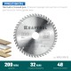KRAFTOOL Precision, 200 х 32 мм, 48Т, пильный диск по дереву (36952-200-32)