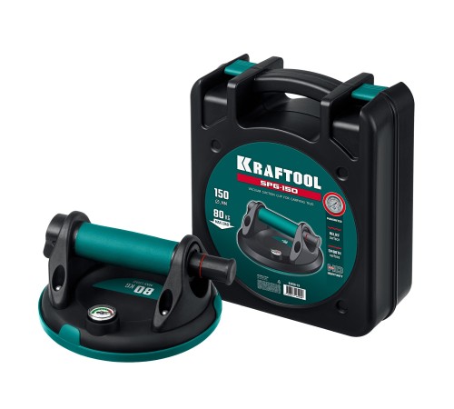 KRAFTOOL SPG-150 (80 кг, 150 мм) вакуумная присоска с манометром (33256-15) KRAFTOOL SPG-150 (80 кг, 150 мм) вакуумная присоска с манометром (33256-15)