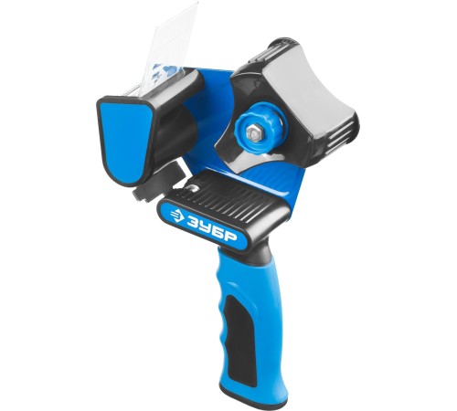 ЗУБР 50 мм, двухкомпонентная рукоятка, диспенсер для клеящих лент 12015 Профессионал