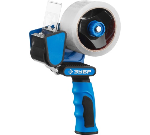 ЗУБР 50 мм, двухкомпонентная рукоятка, диспенсер для клеящих лент 12015 Профессионал