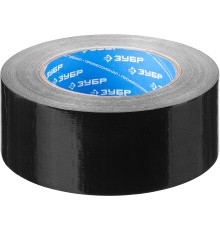 ЗУБР 48 мм, 45 м, черная, на тканевой основе, универсальная армированная лента, Профессионал (12096-50-50)