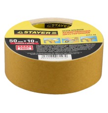 STAYER 50 мм, 10 м, на тканевой основе, двухсторонняя клейкая лента, Professional (1217-10) STAYER 50 мм, 10 м, на тканевой основе, двухсторонняя клейкая лента, Professional (1217-10)