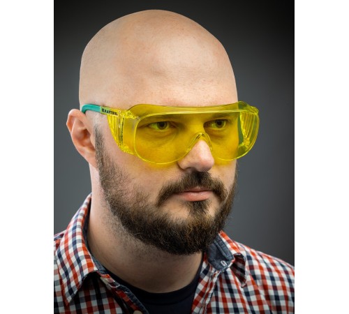 KRAFTOOL жёлтые, линза увеличенного размера, защитные очки ULTRA 110462 KRAFTOOL жёлтые, линза увеличенного размера, защитные очки ULTRA 110462