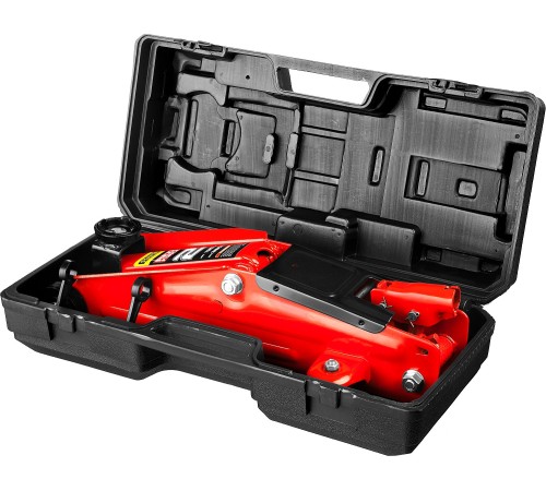 STAYER 2т, 130-350 мм, домкрат гидравлический подкатной в кейсе RED FORCE 43153-2-K STAYER 2т, 130-350 мм, домкрат гидравлический подкатной в кейсе RED FORCE 43153-2-K
