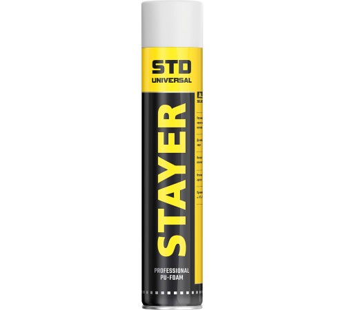 STAYER STD, 750 мл, адаптерная, выход до 35 л, монтажная пена, Professional (41133) STAYER STD, 750 мл, адаптерная, выход до 35 л, монтажная пена, Professional (41133)