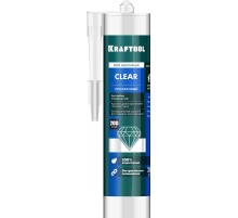KRAFTOOL CLEAR, 310мл, прозрачный, суперсильный монтажный клей (41342) KRAFTOOL CLEAR, 310мл, прозрачный, суперсильный монтажный клей (41342)