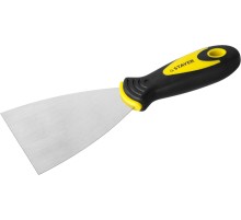 STAYER MAXFlat, 100 мм, профилированное полотно, двухкомпонентная ручка, нержавеющий, шпатель (10041-10)