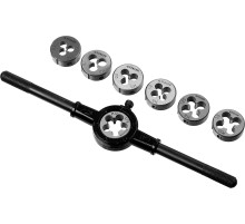 STAYER MaXCut, 8 предметов, инструментальная сталь, набор плашек (28015-H8) STAYER MaXCut, 8 предметов, инструментальная сталь, набор плашек (28015-H8)