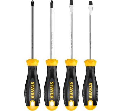 STAYER 4 шт, набор отверток Hercules-4 2513-H4_z02