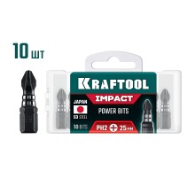 KRAFTOOL Impact PH 2, 25 мм, 10 шт, ударные биты (26191-2-25-S10) KRAFTOOL Impact PH 2, 25 мм, 10 шт, ударные биты (26191-2-25-S10)