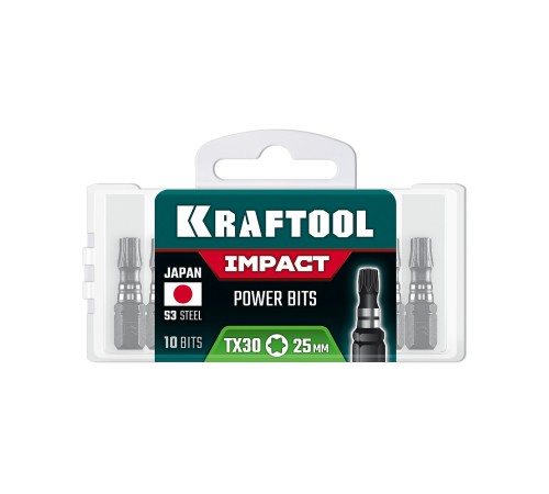 KRAFTOOL Impact TX 30, 25 мм, 10 шт, ударные биты (26195-30-25-S10) KRAFTOOL Impact TX 30, 25 мм, 10 шт, ударные биты (26195-30-25-S10)