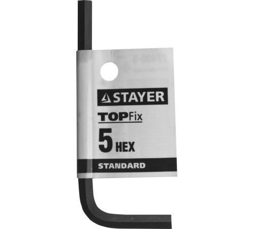 STAYER 5 мм, имбусовый ключ 27405-5 STAYER 5 мм, имбусовый ключ 27405-5