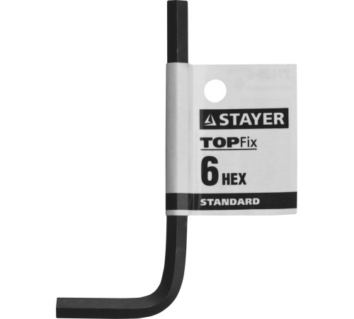 STAYER 6 мм, имбусовый ключ 27405-6 STAYER 6 мм, имбусовый ключ 27405-6