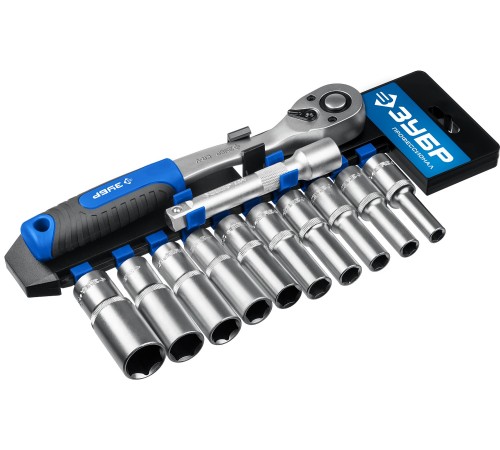 ЗУБР 12 шт., набор торцовых головок ТБ-12У 27650-H12 Профессионал