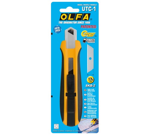 OLFA 17.5 мм, трапециевидное лезвие, автофиксатор, нож OL-UTC-1