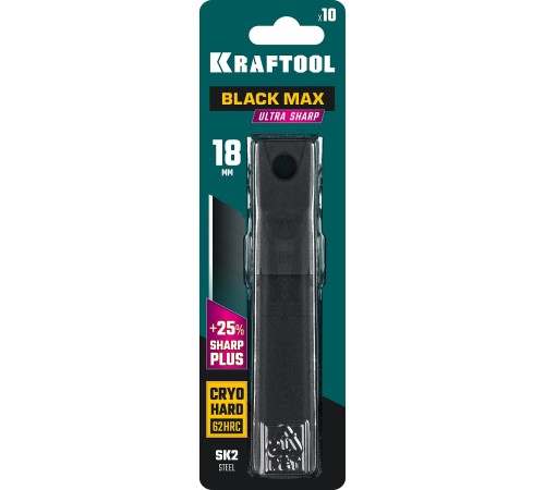 KRAFTOOL 18 мм, 10 шт, лезвия сегментированные BM-18 09602-18-S10 KRAFTOOL 18 мм, 10 шт, лезвия сегментированные BM-18 09602-18-S10