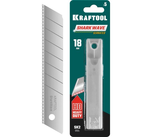 KRAFTOOL 18 мм, 5 шт, лезвия сегментированные BM-18 09604-18-S5 KRAFTOOL 18 мм, 5 шт, лезвия сегментированные BM-18 09604-18-S5