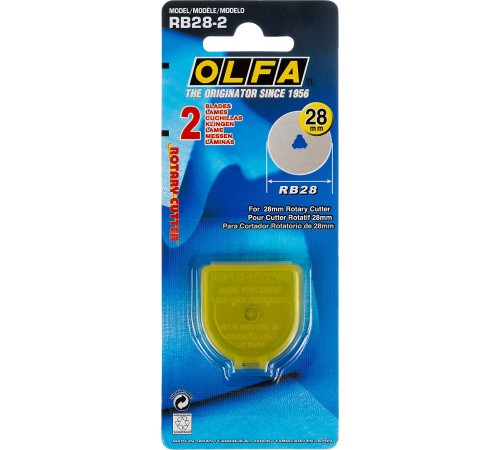 OLFA 28 мм, лезвия специальные круговые OL-RB28-2 OLFA 28 мм, лезвия специальные круговые OL-RB28-2