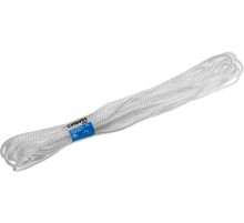 СИБИН 7 мм, 20 м, вязаный, с сердечником, белый, полипропиленовый шнур (50257)