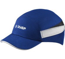 ЗУБР БИНОМ, синяя, ударопрочный корпус, укороченный козырёк 55 мм, размер от 54 до 59 см, защитная каскетка, Профессионал (11095)