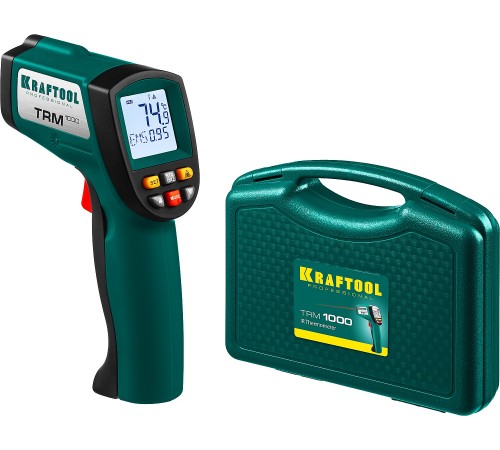 KRAFTOOL -50°С +950°С, пирометр инфракрасный TRM-1000 45703-950 KRAFTOOL -50°С +950°С, пирометр инфракрасный TRM-1000 45703-950