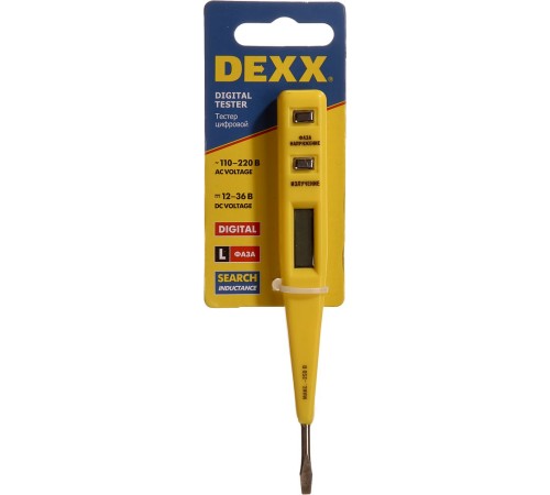 DEXX 12-220 В, 130 мм, тестер напряжения 45270 DEXX 12-220 В, 130 мм, тестер напряжения 45270