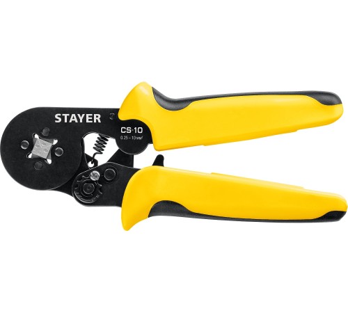 STAYER 0.25-10 мм², для втулочных наконечников, пресс-клещи CS-10 44447 Professional