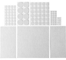 STAYER белые, самоклеящиеся, 98 шт, набор мебельных накладок (40917-H98)