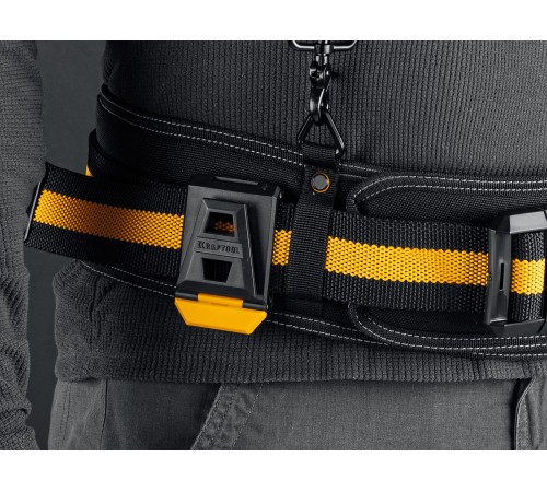 KRAFTOOL KP-5 с быстросъёмным креплением FastClip, 5 карманов и петель, 150 х 190 мм, поясная сумка (38778)