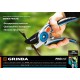 GRINDA 210 мм, с двухкомпонентными рукоятками, плоскостной секатор 423459