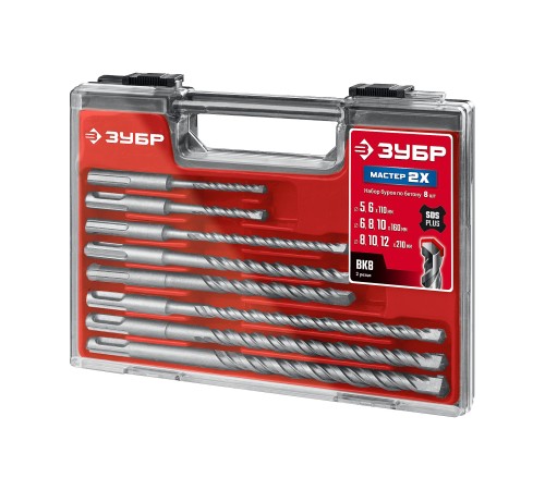 ЗУБР Мастер-2Х 8шт набор буров SDS-plus (29315-H8)