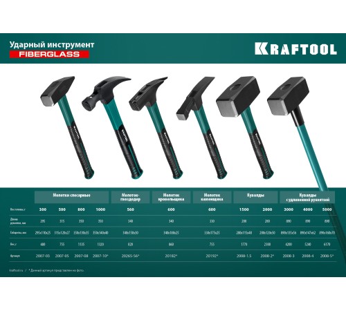 KRAFTOOL 1.5 кг, с фиберглассовой рукояткой, кувалда 2008-1.5 KRAFTOOL 1.5 кг, с фиберглассовой рукояткой, кувалда 2008-1.5
