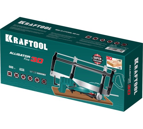 KRAFTOOL Alligator 3D, 600 мм, стусло прецизионное поворотно-наклонное (15451-600)