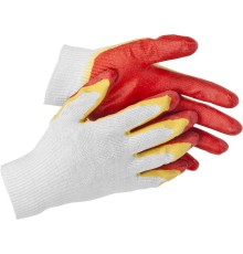 STAYER EXPERT-2, L-XL, х/б перчатки с двойным латексным обливом, повышенная износостойкость (11409-XL)