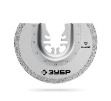 ЗУБР DIAMOND 85x2.0 мм полотно пильное с алмазным зерном Р50: керамика, бетон, кирпич (15554-85)