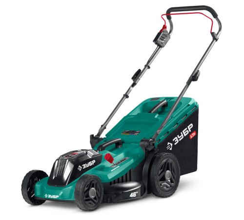 ЗУБР 40 В (2x20В), 460 мм, без АКБ (LMS), газонокосилка аккумуляторная бесщеточная (ГКЛ-4046)