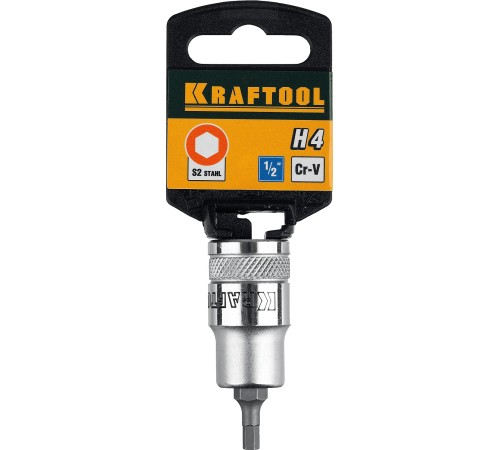 KRAFTOOL HEX, 1/2″, Н4, торцовая бита-головка (27908-04)