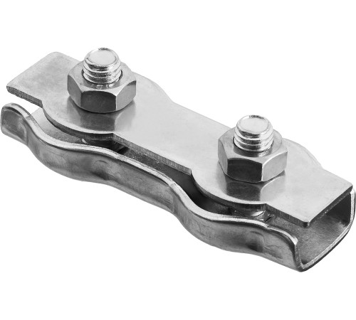 ЗУБР 8 мм, 2 шт, двойной зажим троса (304446-08)