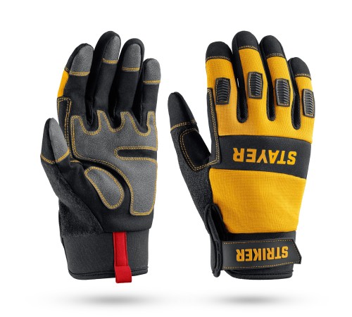 STAYER STRIKER р.L (9), комбинированные перчатки для тяжелых механических работ (11410-L)