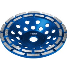 ЗУБР d 180 мм, двухрядная алмазная шлифовальная чашка, Профессионал (33372-180)
