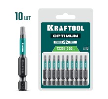 KRAFTOOL OPTIMUM TX 20, 50 мм, 10 шт, биты (26126-20-50-10)