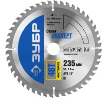 ЗУБР Чисторез, 235 x 30 мм, 48Т, пильный диск по дереву, Профессионал (36905-235-30-48)