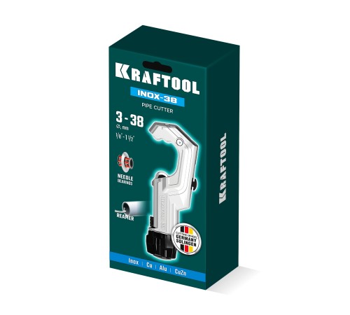 KRAFTOOL INOX-38 , 3-38 мм, на подшипниках, труборез для нержавеющей стали (23935)