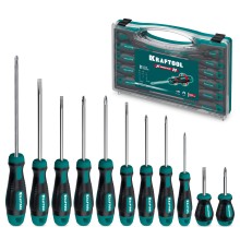 KRAFTOOL X-Drive 11, 11 шт., в кейсе, набор отверток (25811)